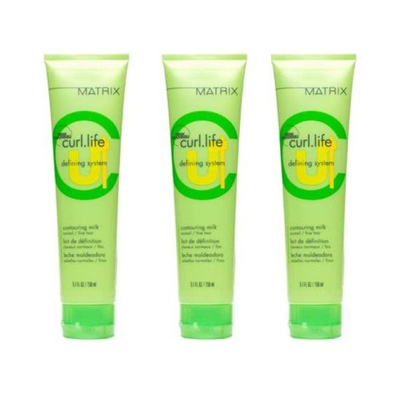 3 Pack Matrix Curl Life Defining System 3 Contouring Milk Normal/Fine Hair 5.1oz - Picture 2 of 2